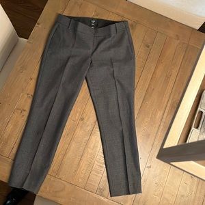 J crew grey side zip cropped pants. Size 2